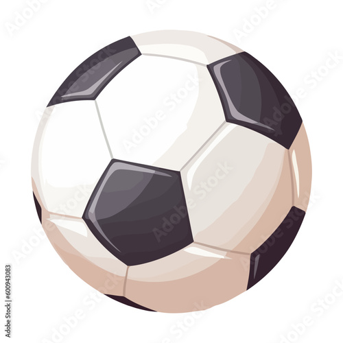 Soccer ball symbolizes competition, success, and fun