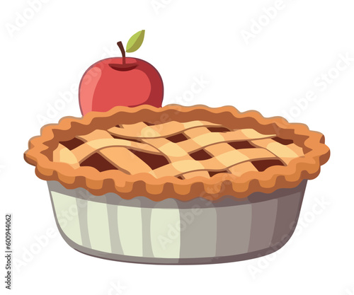 Freshly baked apple pie, a sweet delight
