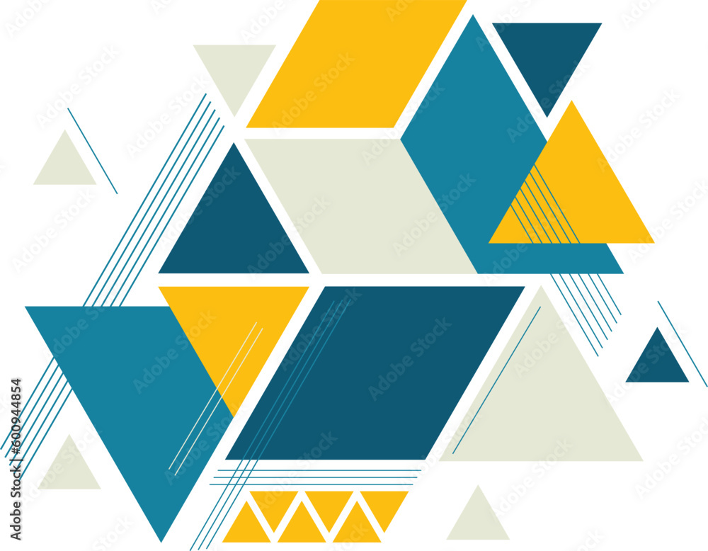 Colorful geometric background template banner and Memphis Design with Modern unique shape Colorful geometric background template banner and Memphis Design with Modern unique shape