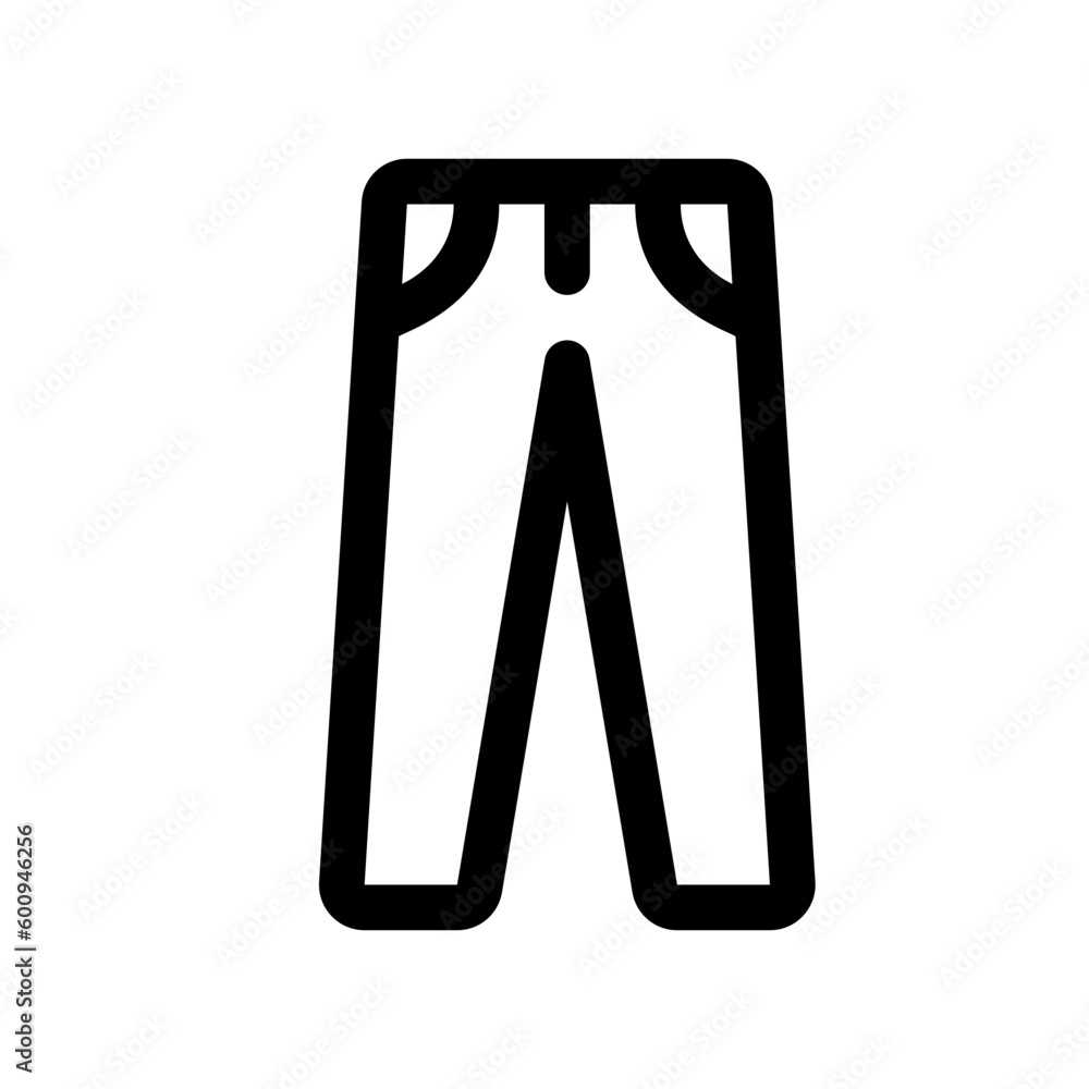 Editable trousers vector icon. Clothing, fashion, apparel. Part of a big icon set family. Perfect for web and app interfaces, presentations, infographics, etc Editable trousers vector icon. Clothing, fashion, apparel. Part of a big icon set family. Perfect for web and app interfaces, presentations, infographics, etc