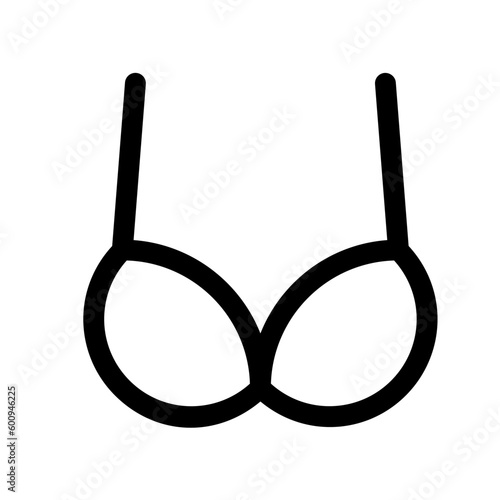 Editable bra, bikini vector icon. Clothing, fashion, apparel. Part of a big icon set family. Perfect for web and app interfaces, presentations, infographics, etc