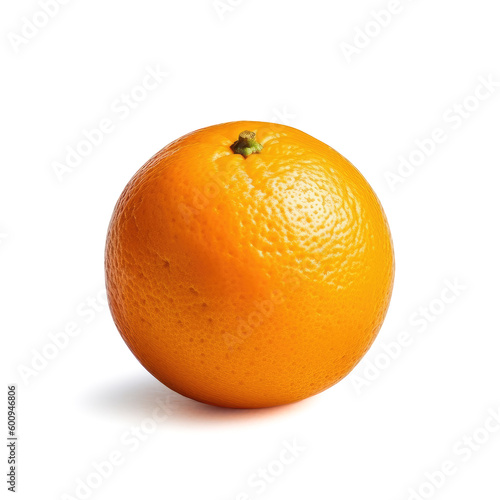  Ideal fresh orange  isolated on a white background  generative AI