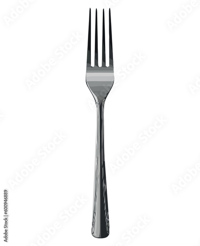 Shiny silverware on white plate clean and elegant