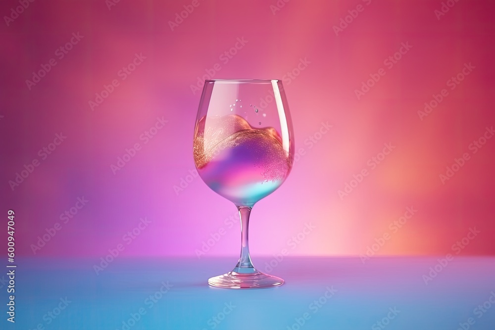 wine glass filled with red wine Generative AI wine glass filled with red wine Generative AI
