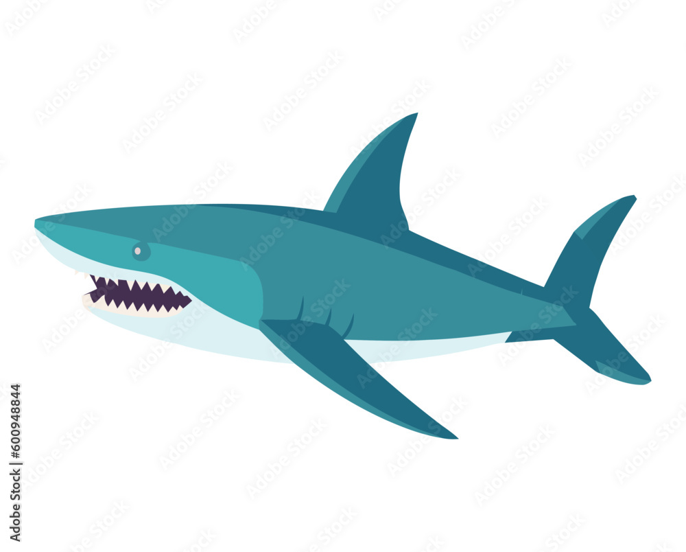 Swimming shark design Swimming shark design