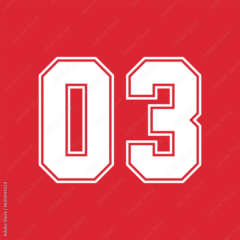 Basketball and Baseball Sport Numbers 03 Basketball and Baseball Sport Numbers 03