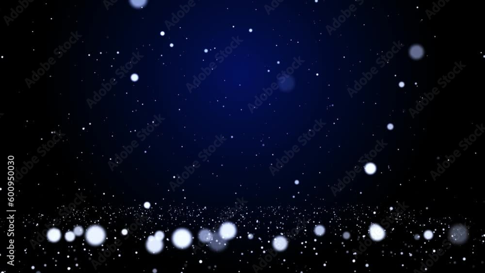 particle falling on Blue Background 4k particle falling on Blue Background 4k