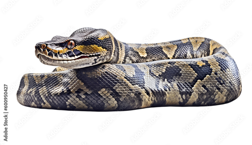 Obraz premium Snake isolated on transparent background cutout image