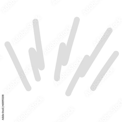 Doodle line illustration showing line of concentration, mindfulness, inspiration, sunburst, sunshine, surprise. Vector