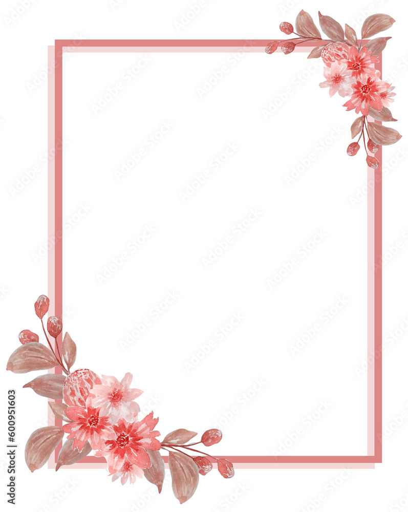 Obraz premium Watercolor Summer Frames