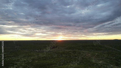 Aerial footage of Cloncurry Queensland Australia photo