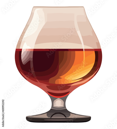 Luxury whiskey in glass