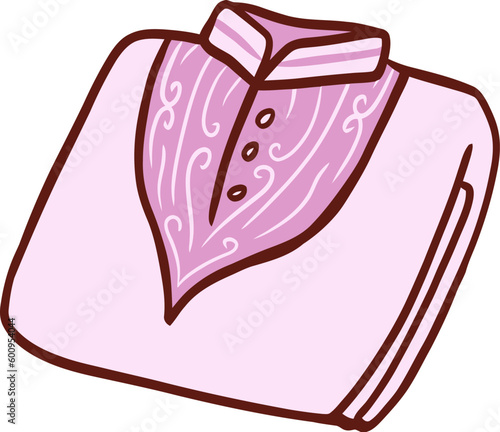 Islamic Prayer Clothes Flat Hand Drawn Illustration