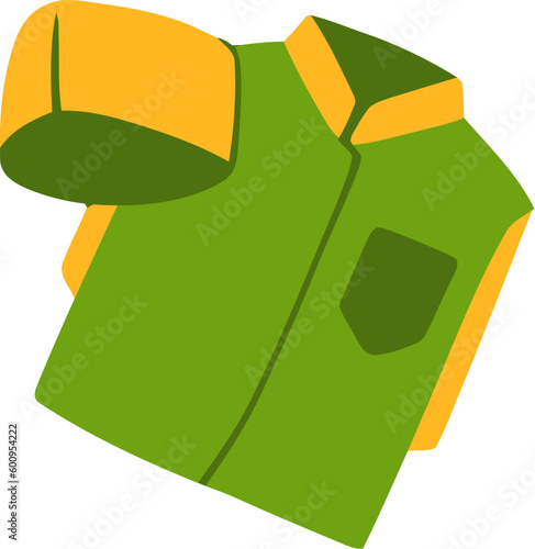 Islamic Prayer Clothes Flat Hand Drawn Illustration
