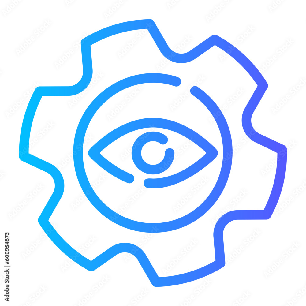 vision Line Gradient Icon vision Line Gradient Icon