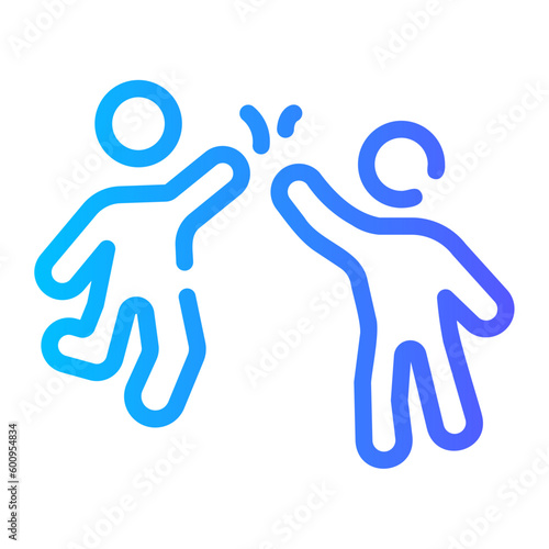 business partnership Line Gradient Icon