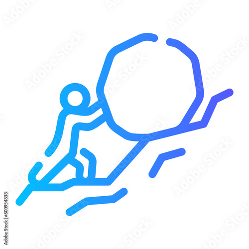challenge Line Gradient Icon