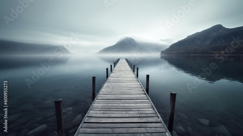 pier in the fog © Kelvin Lynch Art