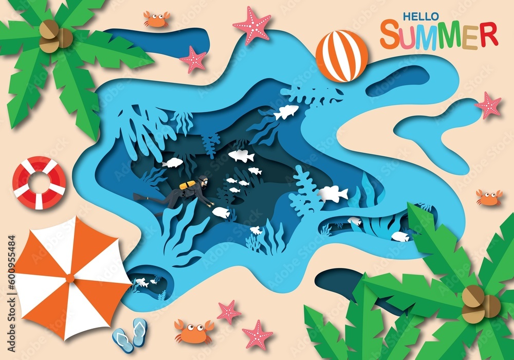 summer Background - art product illustration