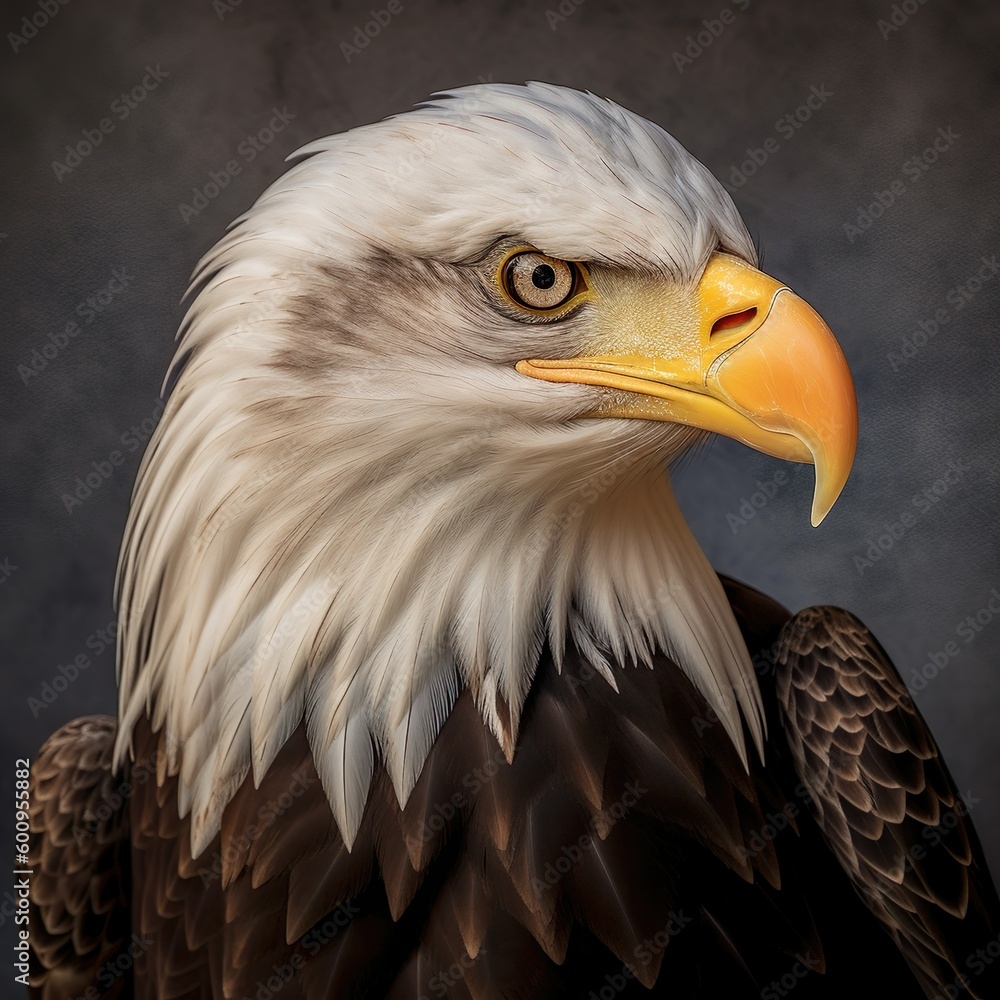 Obraz premium Bald Eagle profile photo