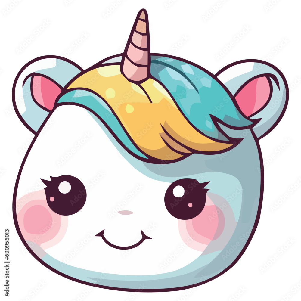 Cheerful farm animal mascot smiling with joy Cheerful farm animal mascot smiling with joy