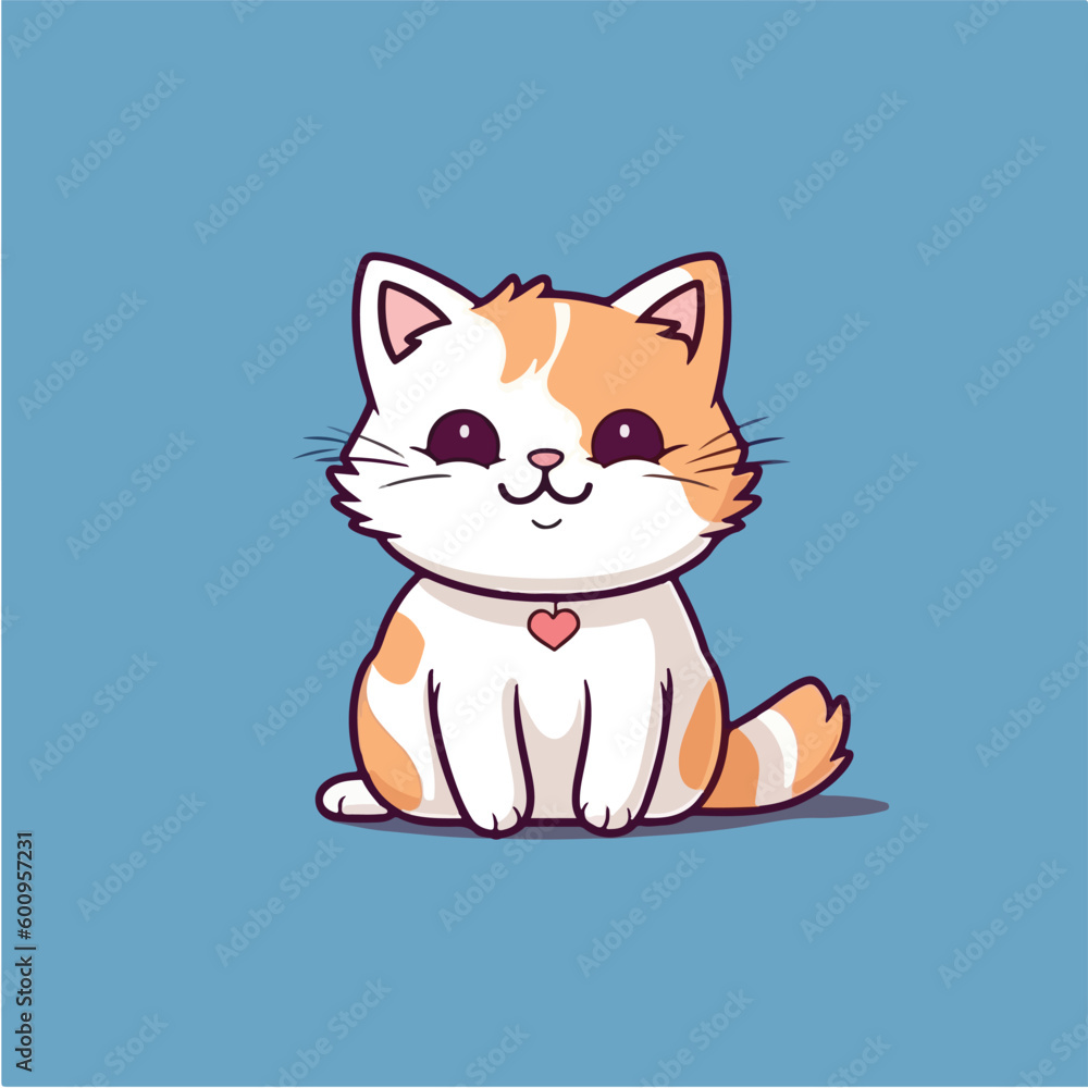 cat pet kitten animal cute vector cartoon illustration design
