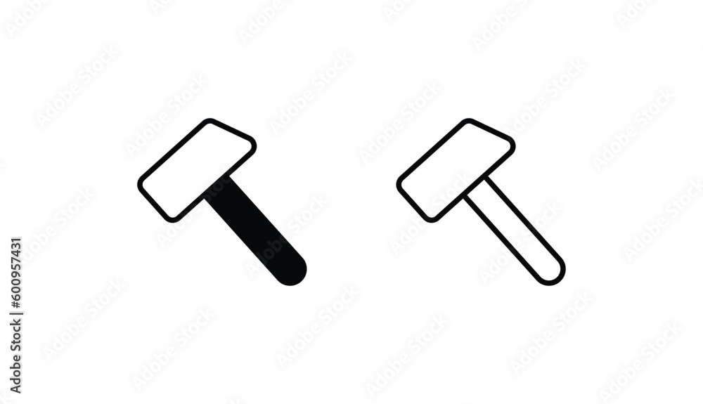 Rammer icon design with white background stock illustration Rammer icon design with white background stock illustration