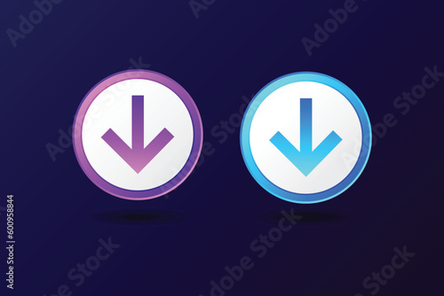 Arrow, down, downgrade icon 