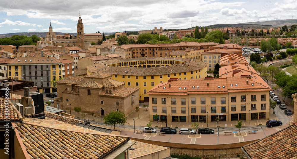 buildings of the historic center of the city of Tarazona in the province of Zaragoza, Spain