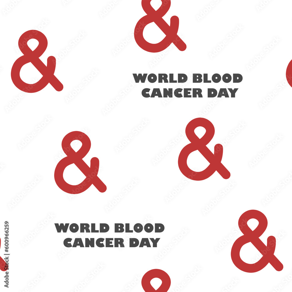 Vector illustration background seamless of Blood Cancer Awareness Month, blood cancer day , May Vector illustration background seamless of Blood Cancer Awareness Month, blood cancer day , May
