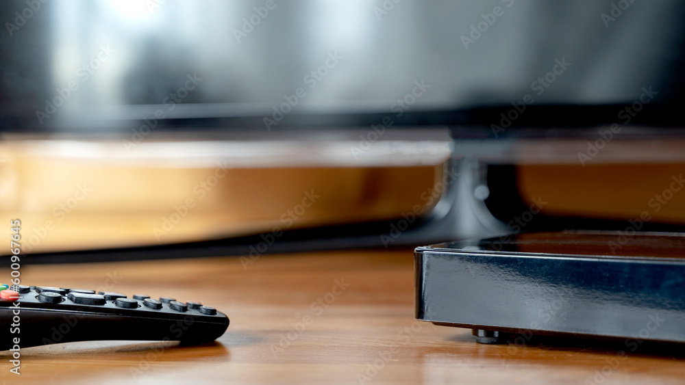 TV set-top box, a digital television concept TV set-top box, a digital television concept