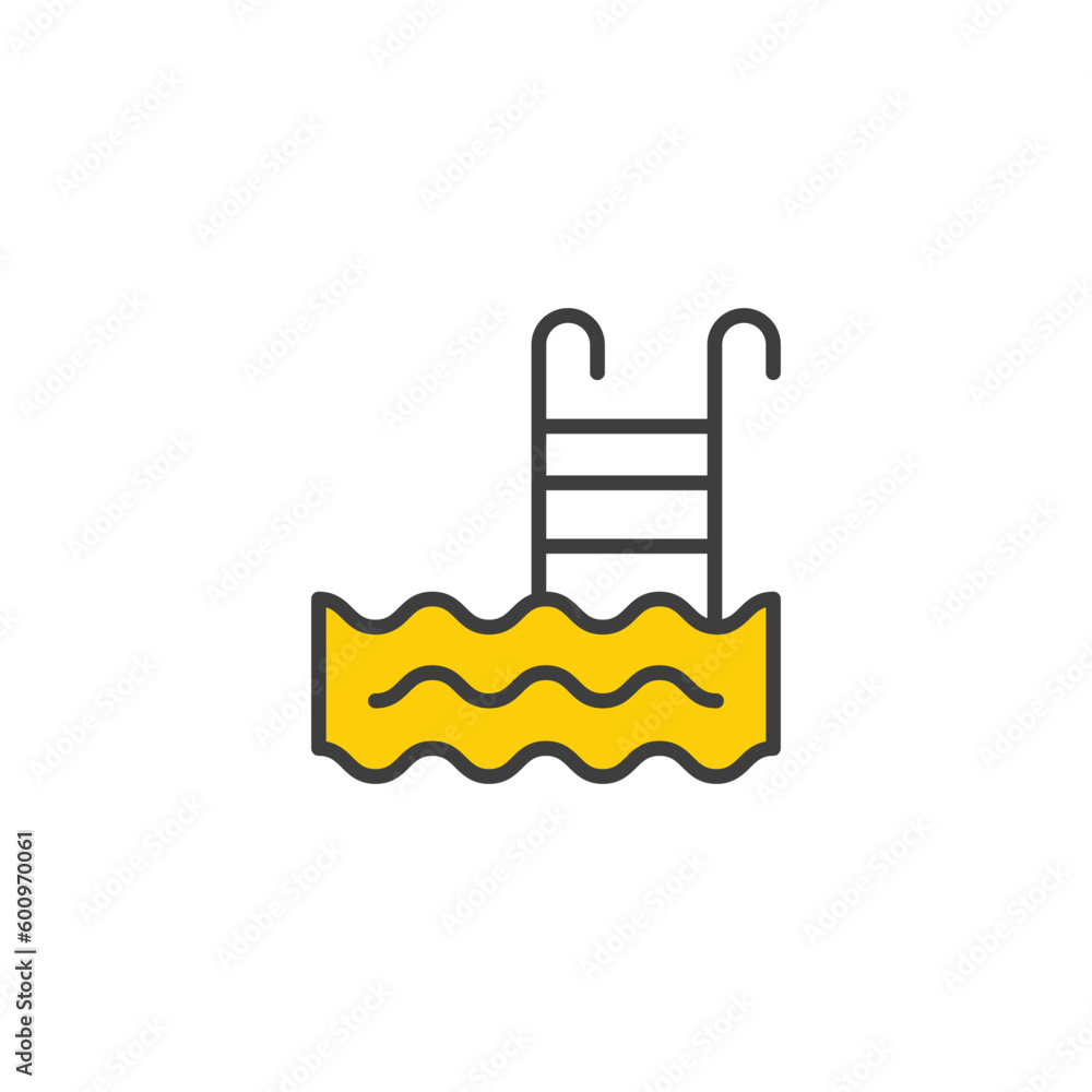 Swiming Pool icon design with white background stock illustration Swiming Pool icon design with white background stock illustration