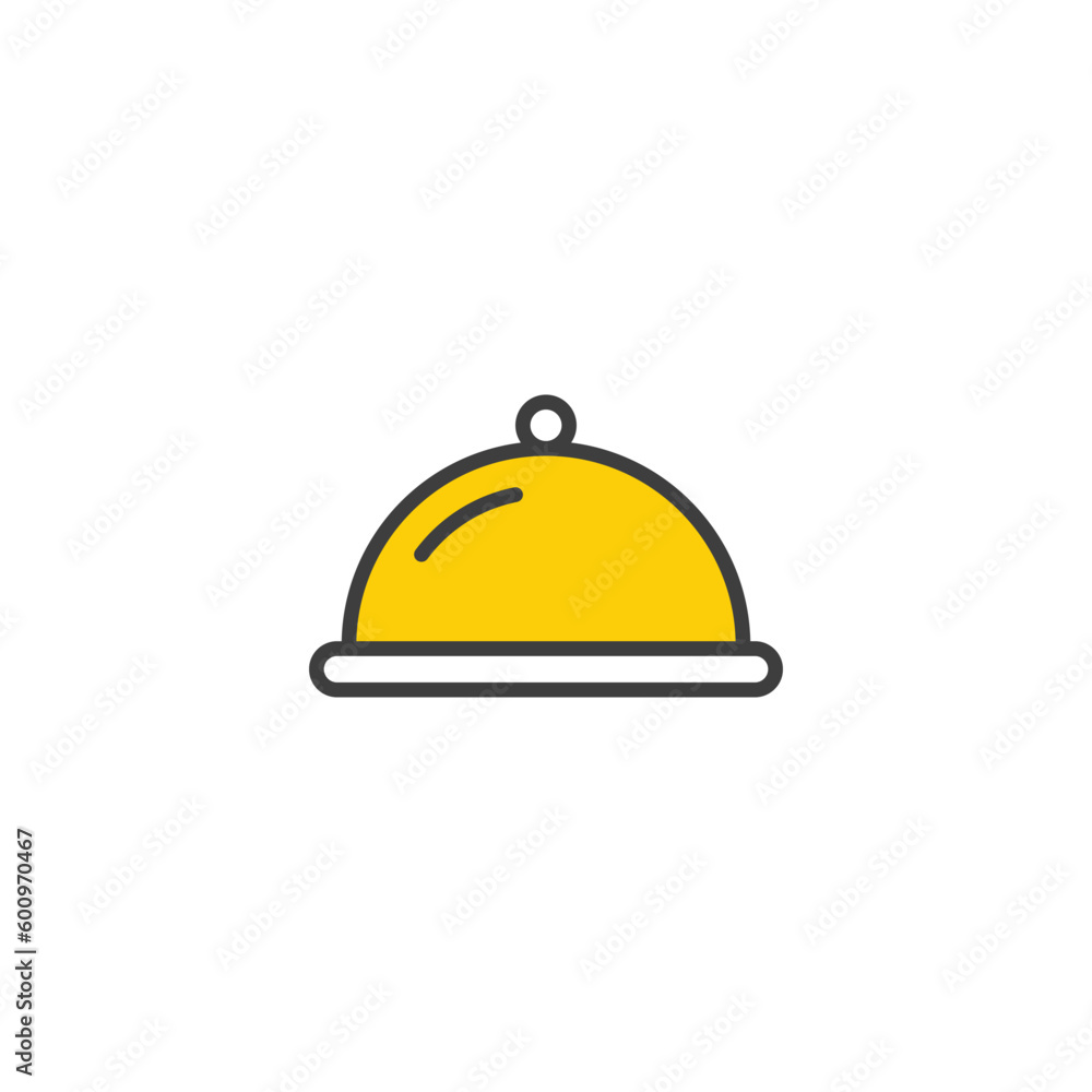 Dinner icon design with white background stock illustration Dinner icon design with white background stock illustration