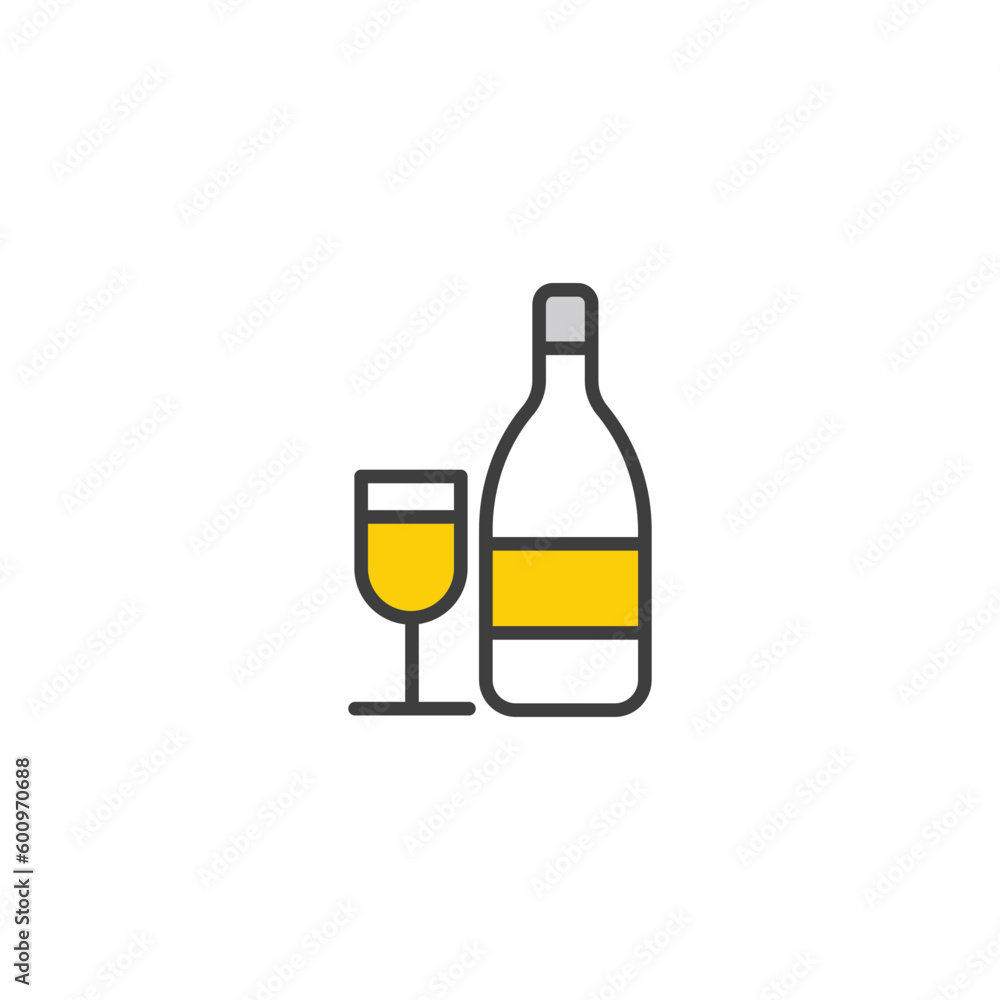 Wine icon design with white background stock illustration Wine icon design with white background stock illustration
