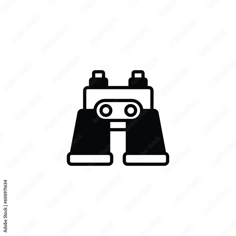 Binocular icon design with white background stock illustration Binocular icon design with white background stock illustration