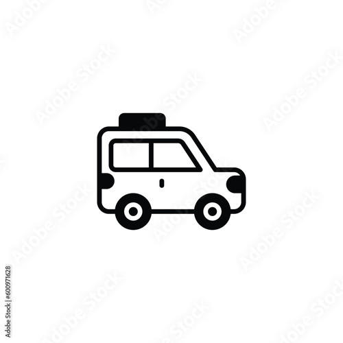 Jeep icon design with white background stock illustration © Graphics