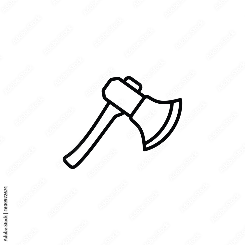 Axe icon design with white background stock illustration Axe icon design with white background stock illustration