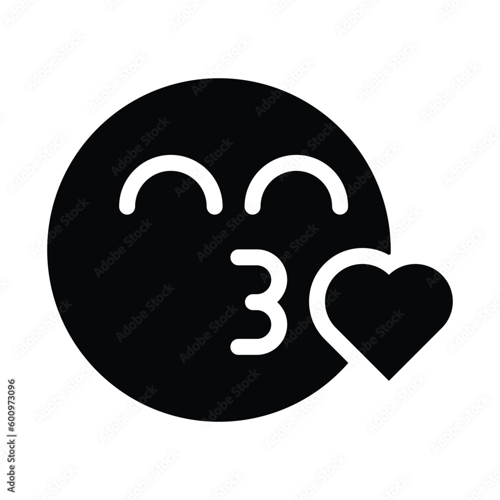 kiss glyph icon illustration vector graphic kiss glyph icon illustration vector graphic