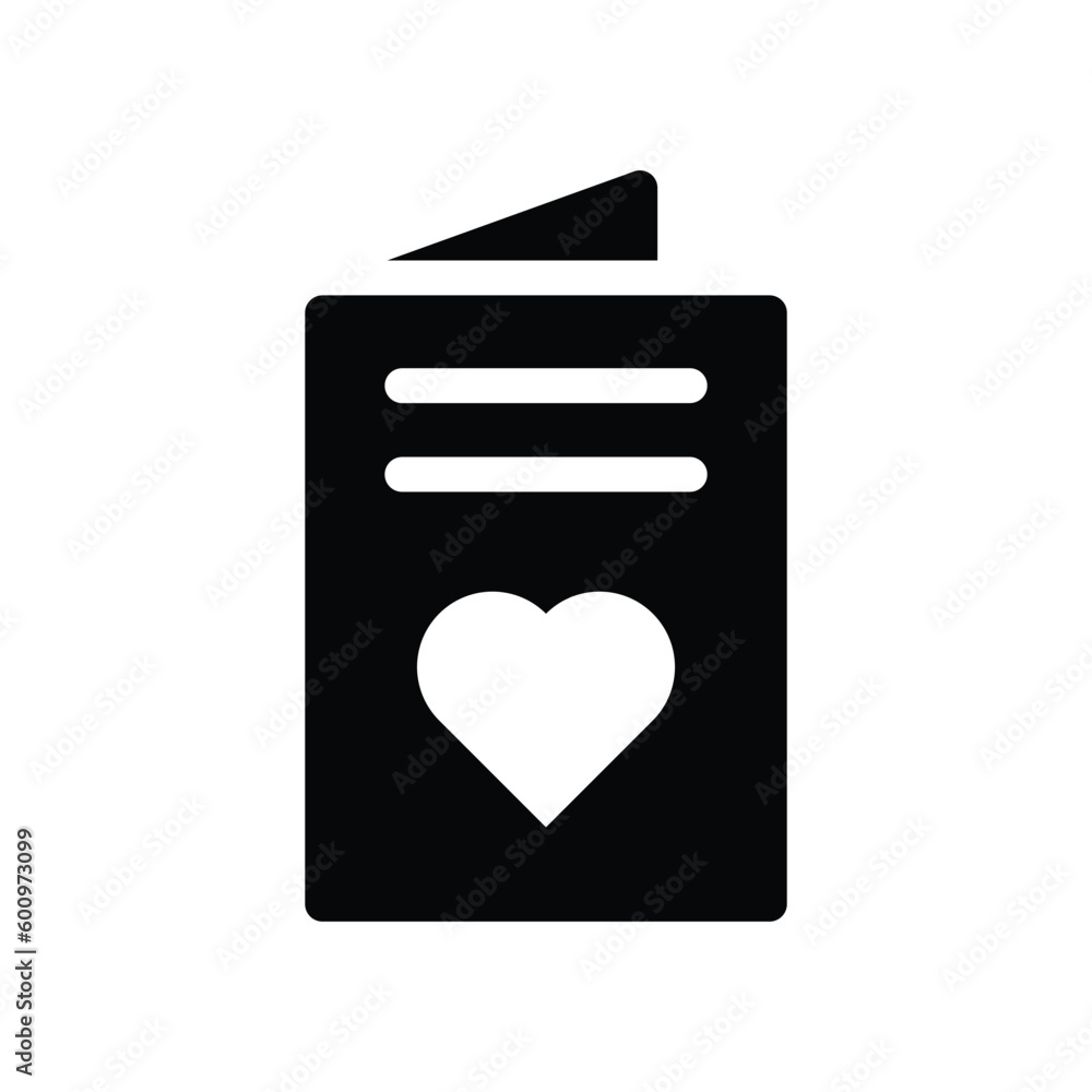 card invitation glyph icon illustration vector graphic card invitation glyph icon illustration vector graphic