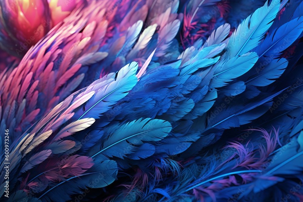 an abstract image of a blue artwork. Generative AI. an abstract image of a blue artwork. Generative AI.