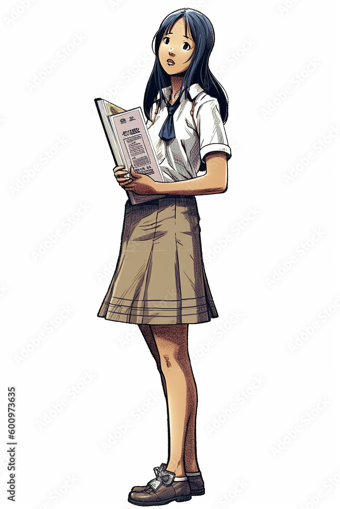 悲しげな表情の女子学生,A female student with a sad expression(generative ai) 悲しげな表情の女子学生,A female student with a sad expression(generative ai)