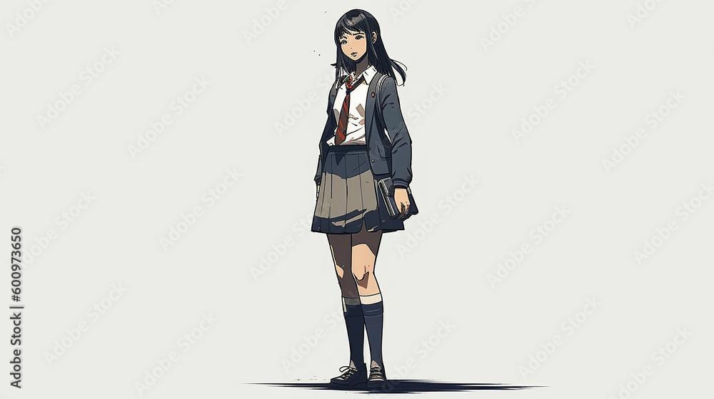 悲しげな表情の女子学生,A female student with a sad expression(generative ai) 悲しげな表情の女子学生,A female student with a sad expression(generative ai)