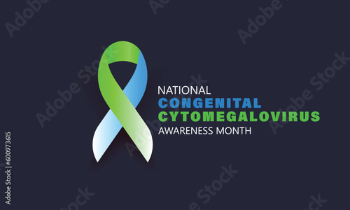  National Congenital Cytomegalovirus awareness month june. background, banner, card, poster, template. Vector illustration.