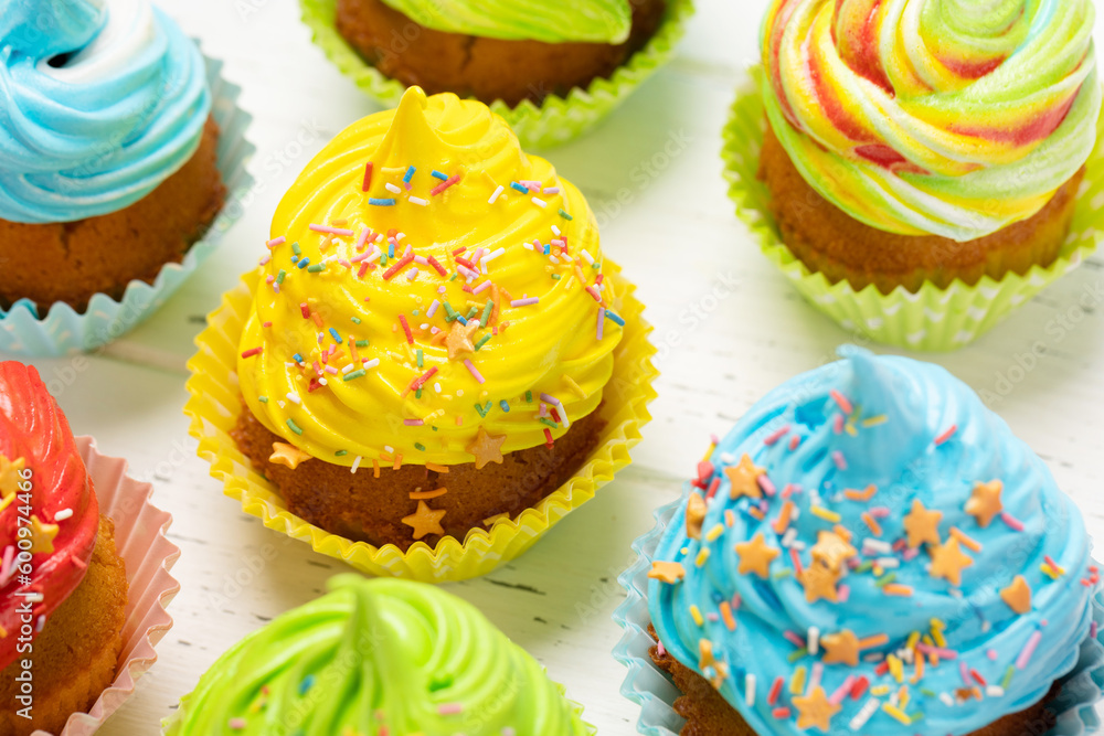 Colorful cupcakes Colorful cupcakes