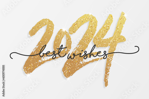2024 - happy new year - best wishes 2024 background
