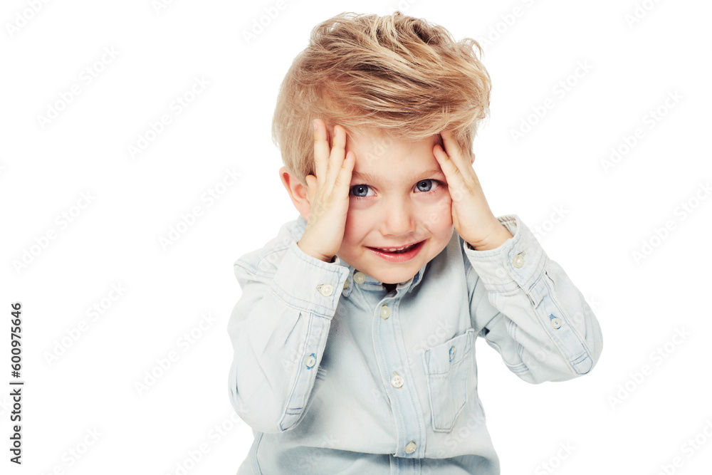 Portrait, child and peeking from hands in studio isolated on a white background mockup space. Smile, peekaboo and boy kid playing game, happiness and having fun while enjoying quality time alone. Portrait, child and peeking from hands in studio isolated on a white background mockup space. Smile, peekaboo and boy kid playing game, happiness and having fun while enjoying quality time alone.