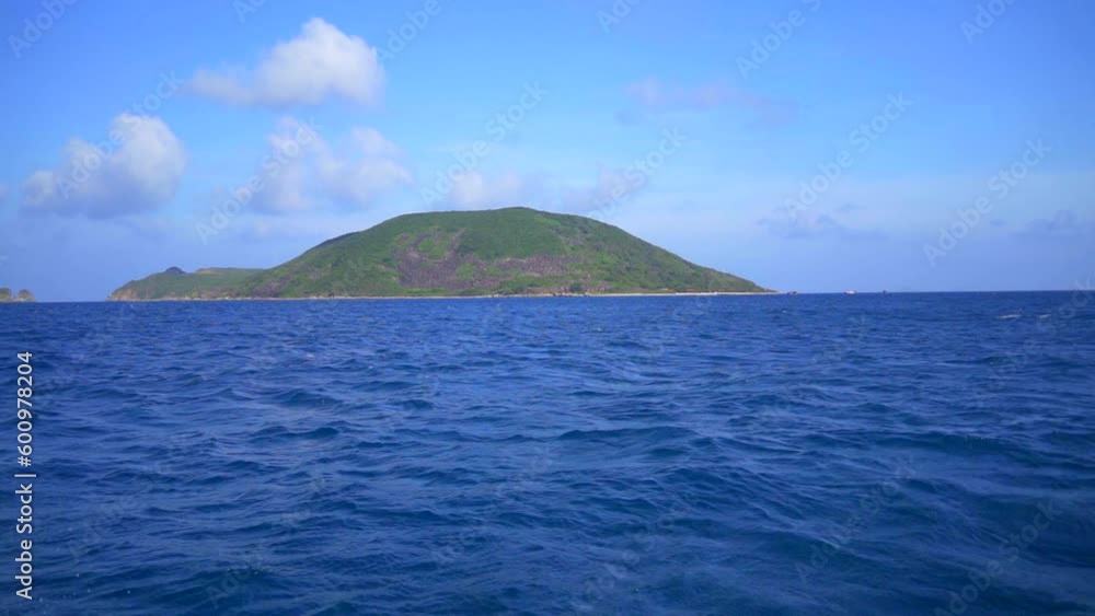 Shooting the sea from a boat. An island near Nha Trang. South China Sea, Indian Ocean. Vietnam. Shooting the sea from a boat. An island near Nha Trang. South China Sea, Indian Ocean. Vietnam.