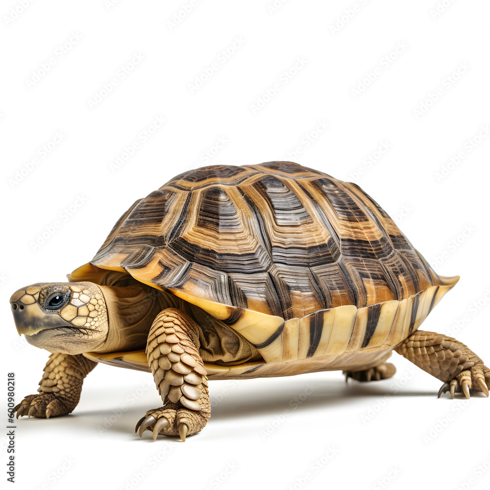 Obraz premium Generative Ai: Turtle on white background