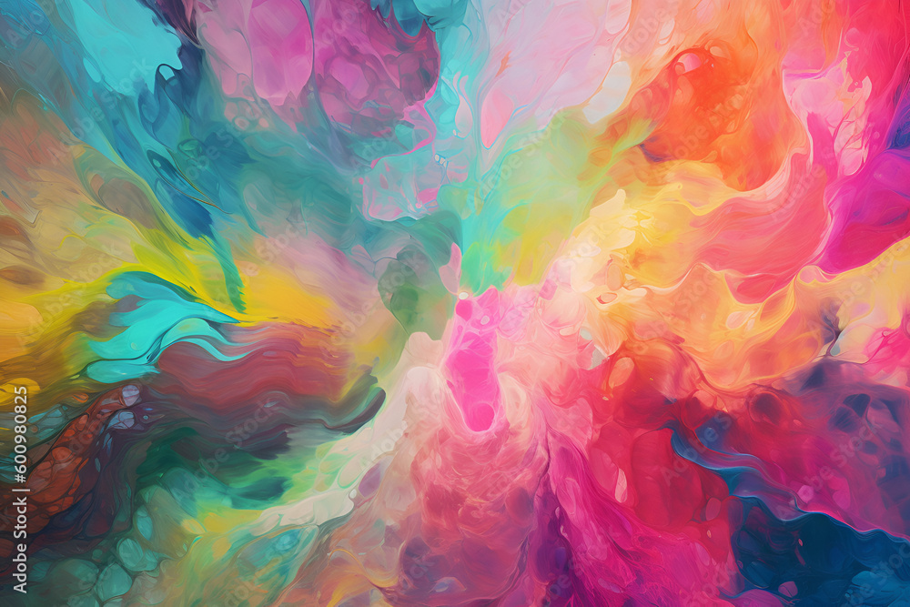 Abstract art with pastel colors