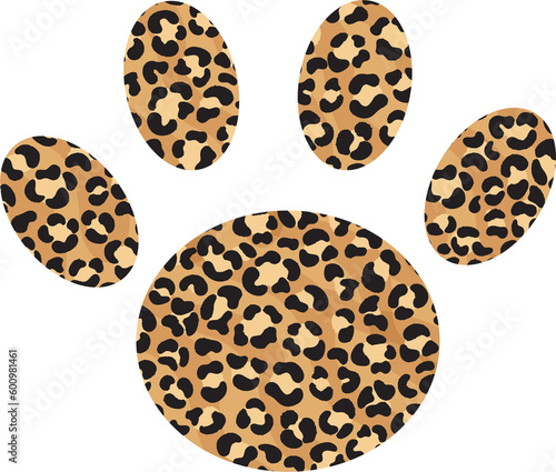 Animal Footprints Wildlife Tracks Paw Tiger Leopard Sublimation Desgin